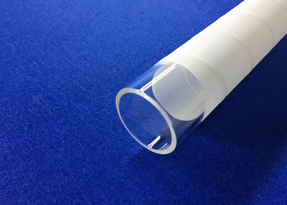Porcellana Tubo di vetro al quarzo OD 30 mm con fusione PECVD con fibra bianca 3M utilizzata nell&#39;industria solare per resistere alle alte temperature fornitore