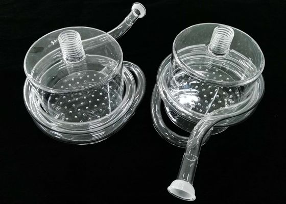 Tipo chimico di prestazione della bottiglia del reattore del laboratorio di vetro di quarzo alto con la metropolitana a spirale fornitore