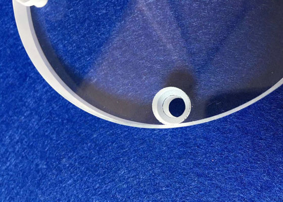 Disco rotondo perforato di vetro di silice/disco quarzo fuso su misura con i fori fornitore